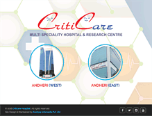 Tablet Screenshot of criticarehospital.in